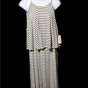 American Eagle Outfitters Black and White Striped Dress